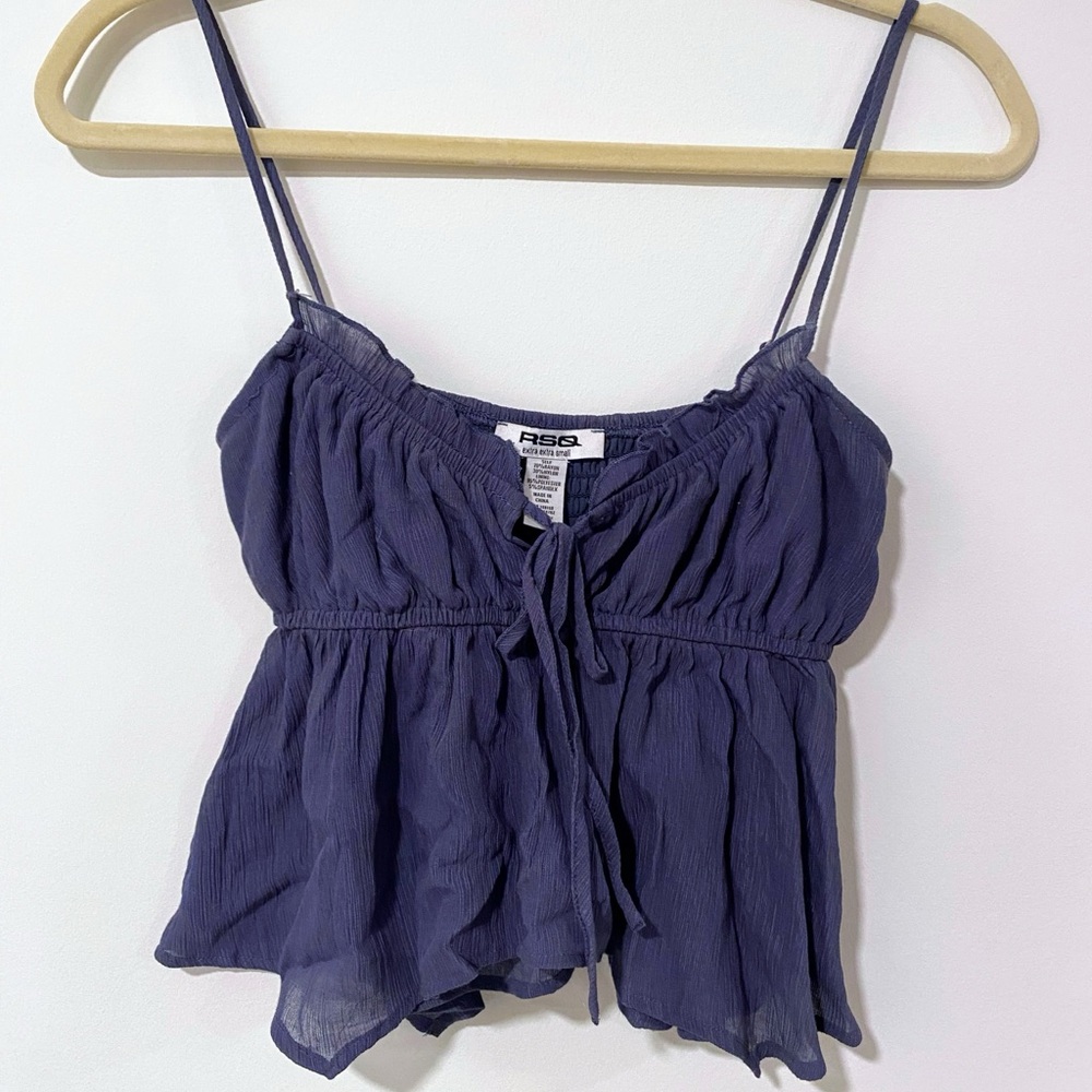 RSQ Deep Blue Camisole with Spaghetti Straps